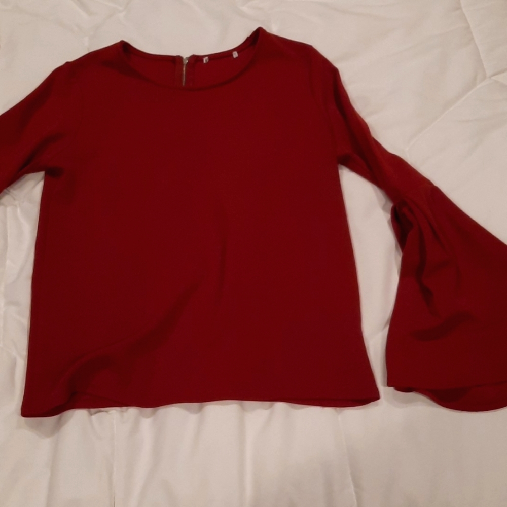 Rust long sleeve shirt
